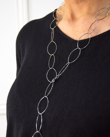 COLLAR AROS PLATEADO