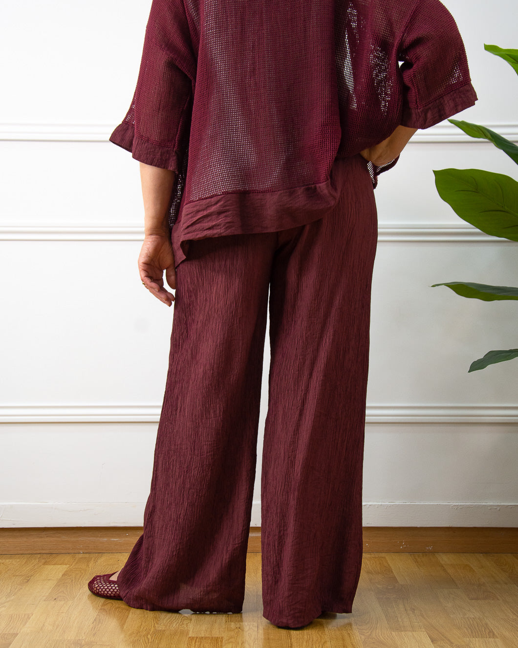 PANTALÓN BAMBULA GRANATE