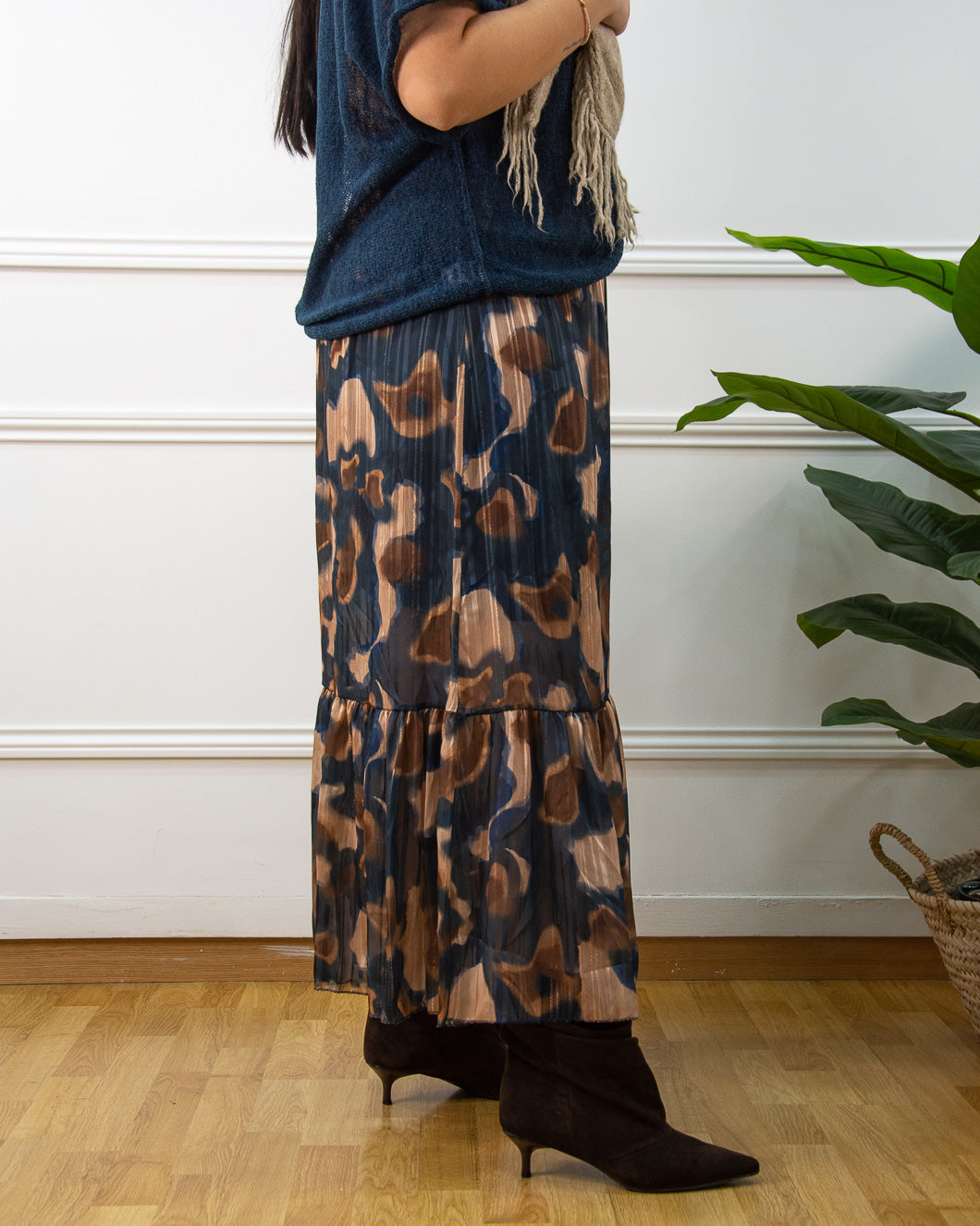 FALDA BOHO AZUL