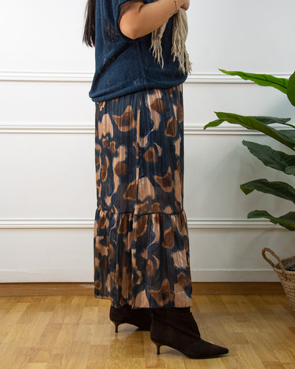 FALDA BOHO AZUL