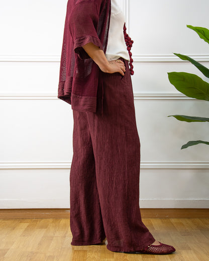 PANTALÓN BAMBULA GRANATE
