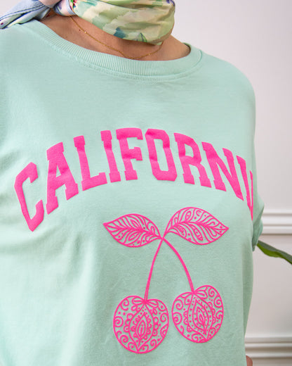 SUDADERA CALIFORNIA VERDE AGUA