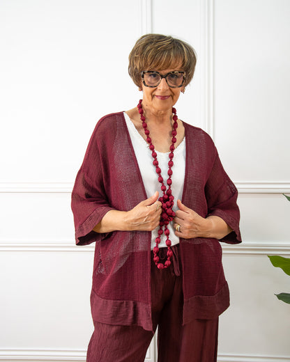 CHAQUETA RED GRANATE