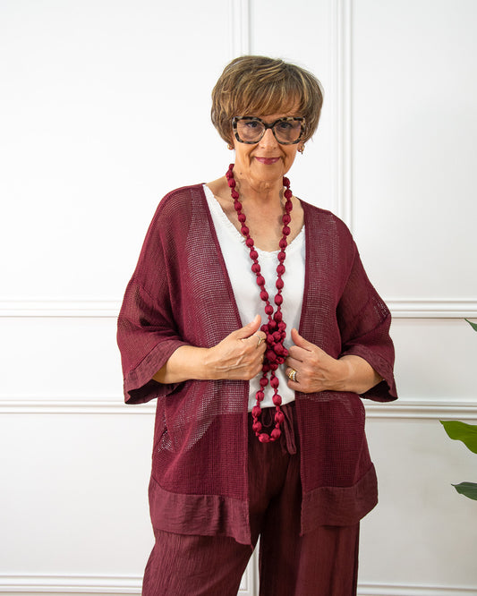 CHAQUETA RED GRANATE