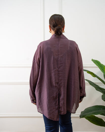 BLUSA SIENA BERENJENA