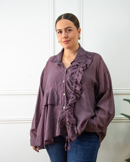 BLUSA SIENA BERENJENA