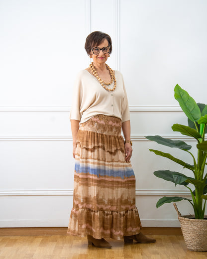FALDA PAISAJE CAMEL