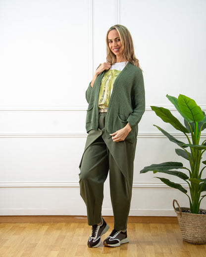 CHAQUETA VIOLETA KAKI