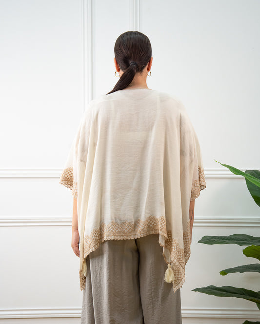 KIMONO BORDADO CORTO ARENA