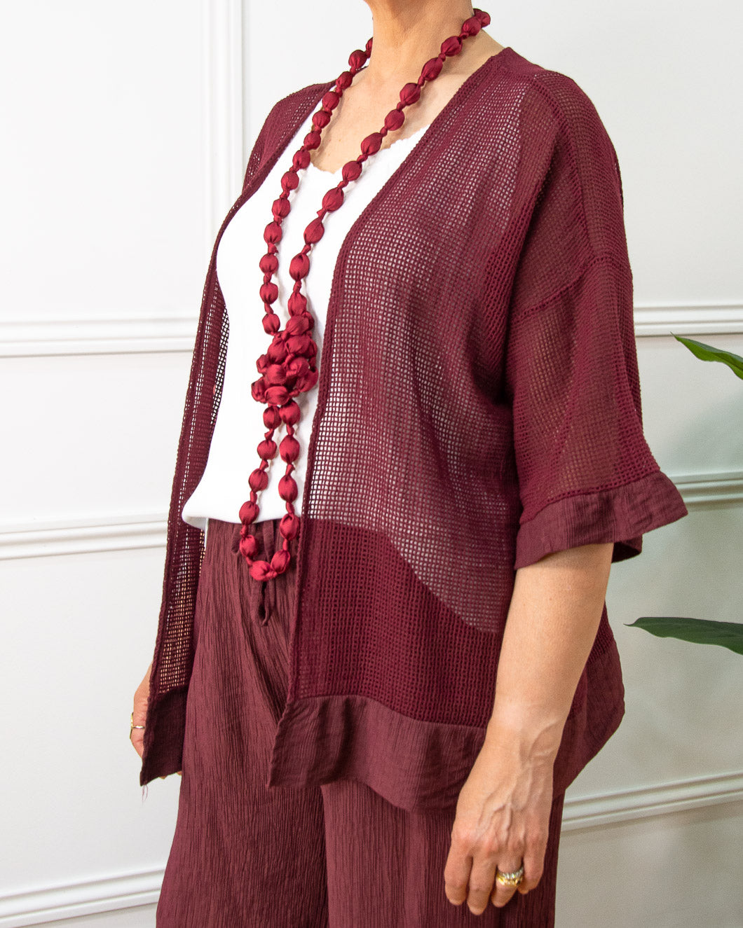 CHAQUETA RED GRANATE