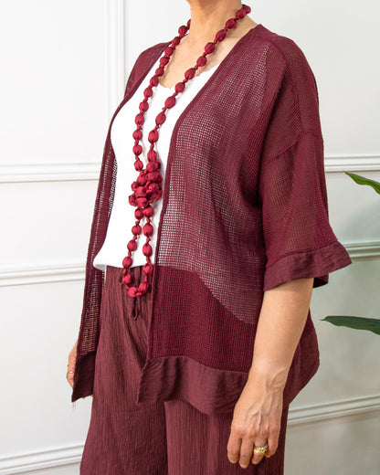 CHAQUETA RED GRANATE