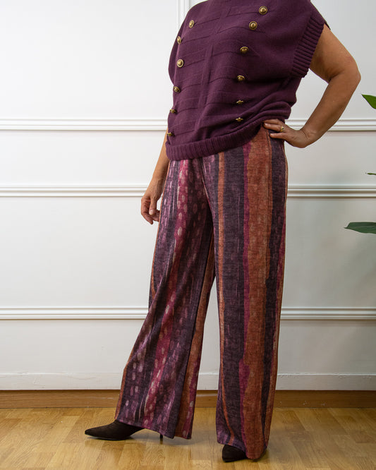 PANTALÓN CELINE BERENJENA
