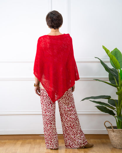 PONCHO SUMMER ROJO