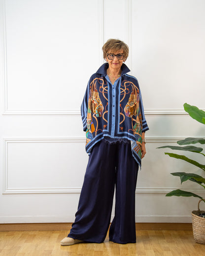 BLUSA CABALLO AZUL