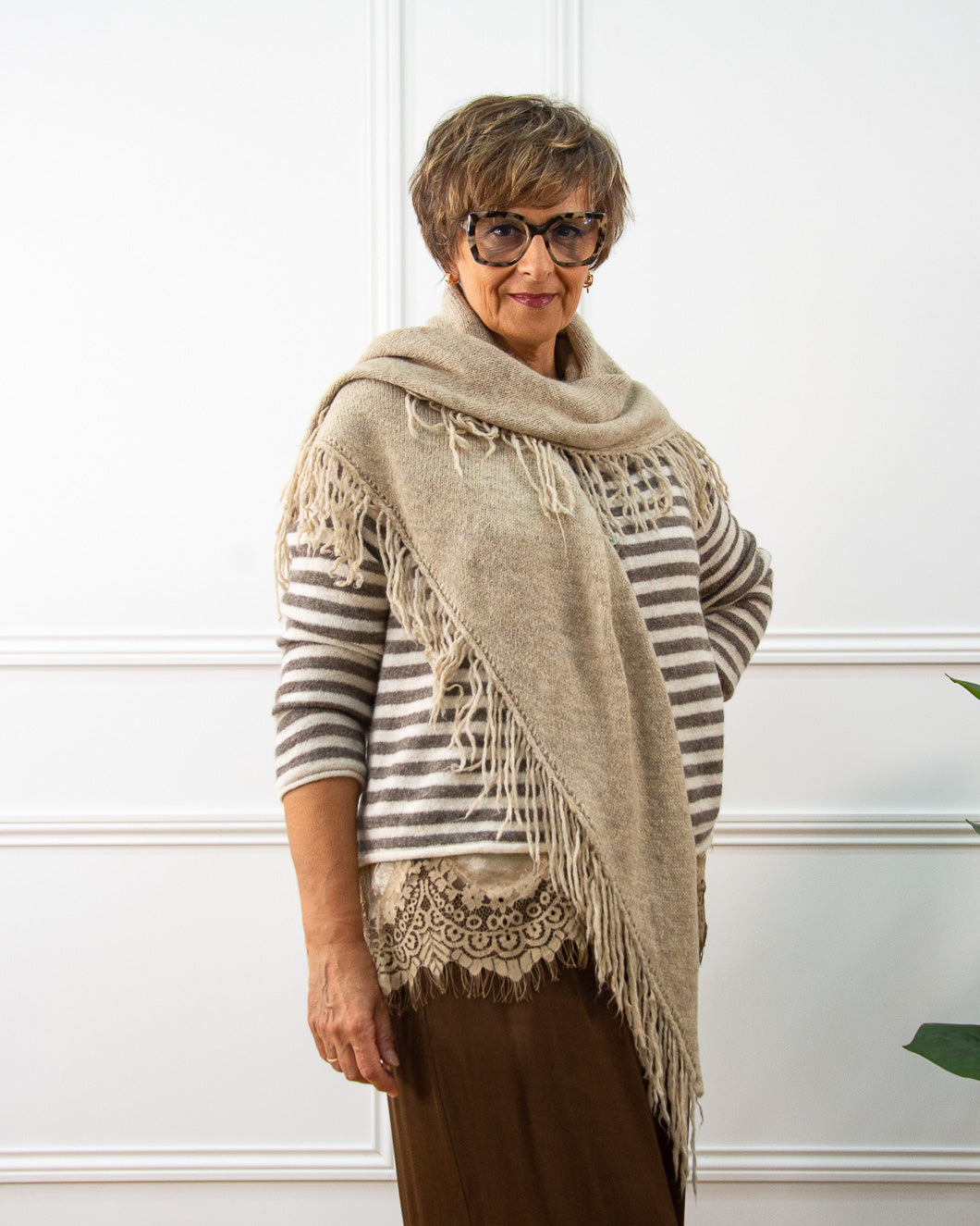 PONCHO FLECOS ARENA