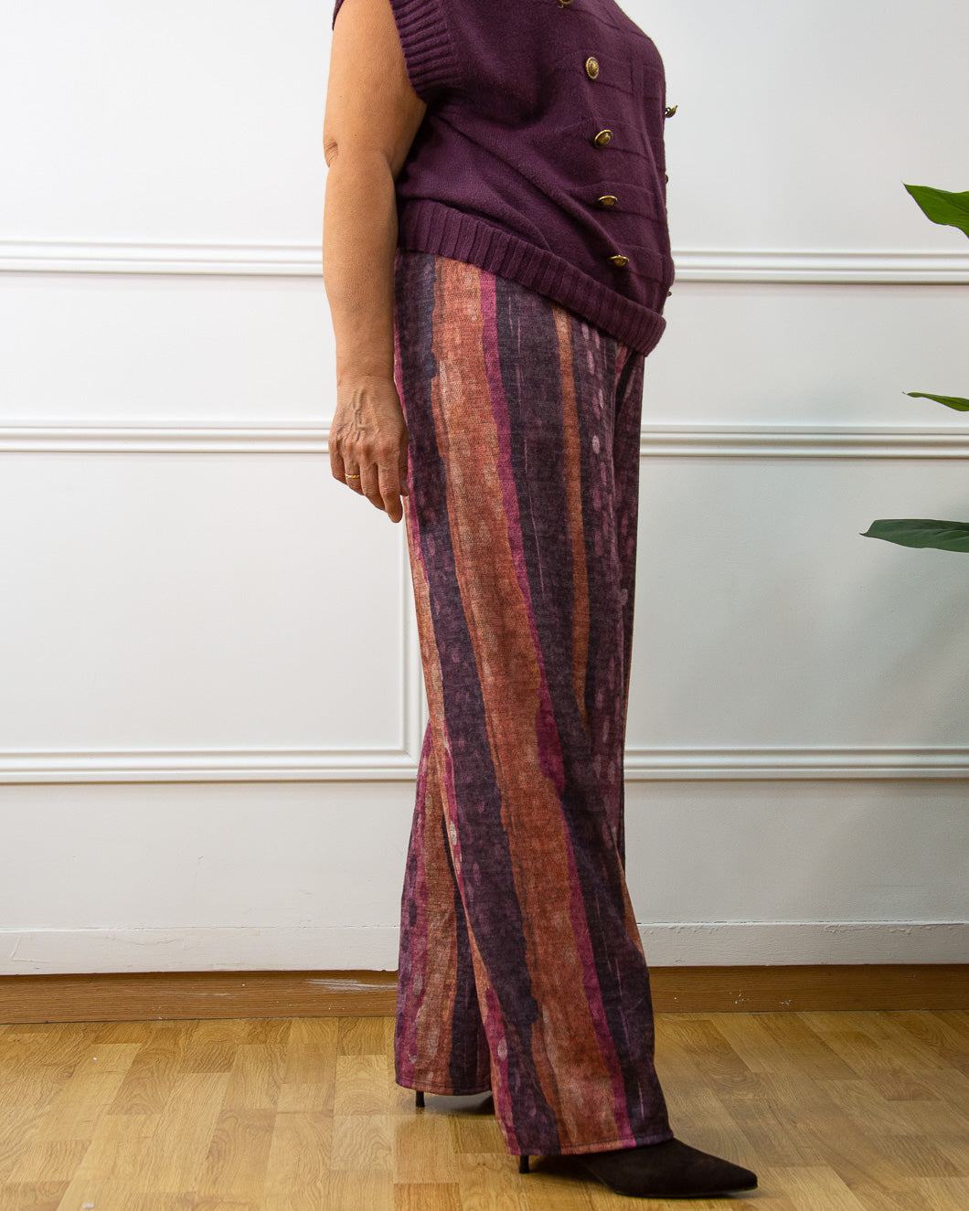 PANTALÓN CELINE BERENJENA