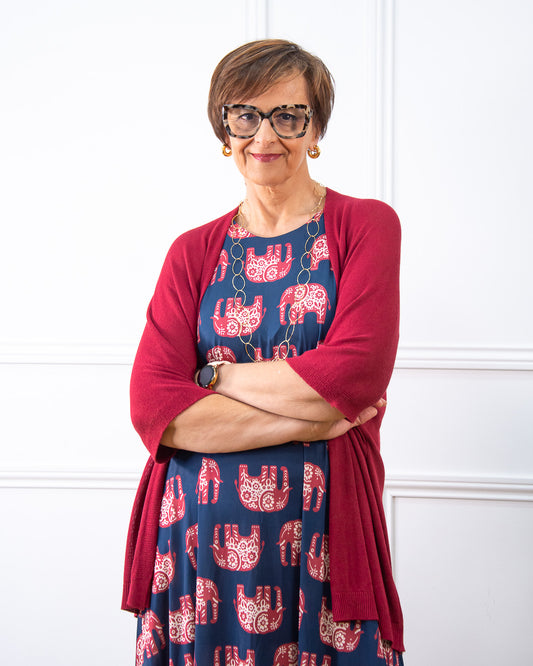 CHAQUETA ÁNGELA GRANATE