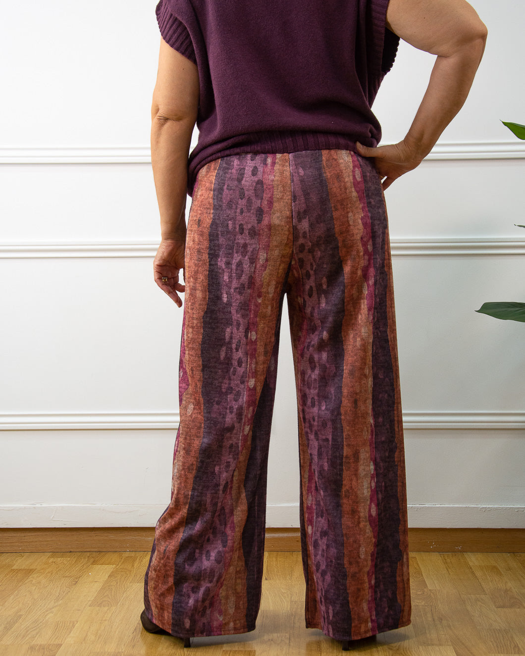 PANTALÓN CELINE BERENJENA