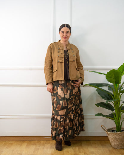 FALDA BOHO VERDE