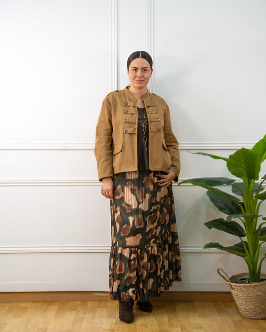 FALDA BOHO VERDE