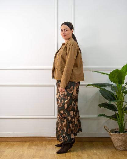 FALDA BOHO VERDE