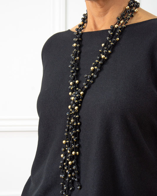 COLLAR REDES NEGRO