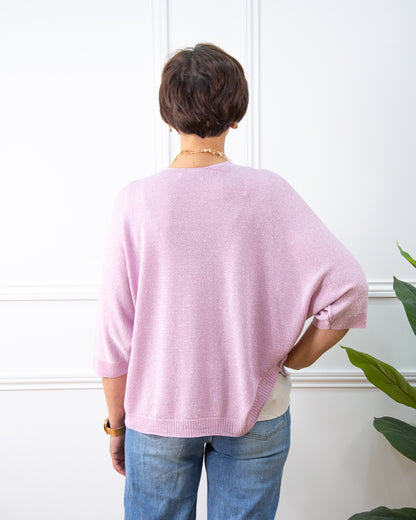 CHAQUETA LÚREX LILA