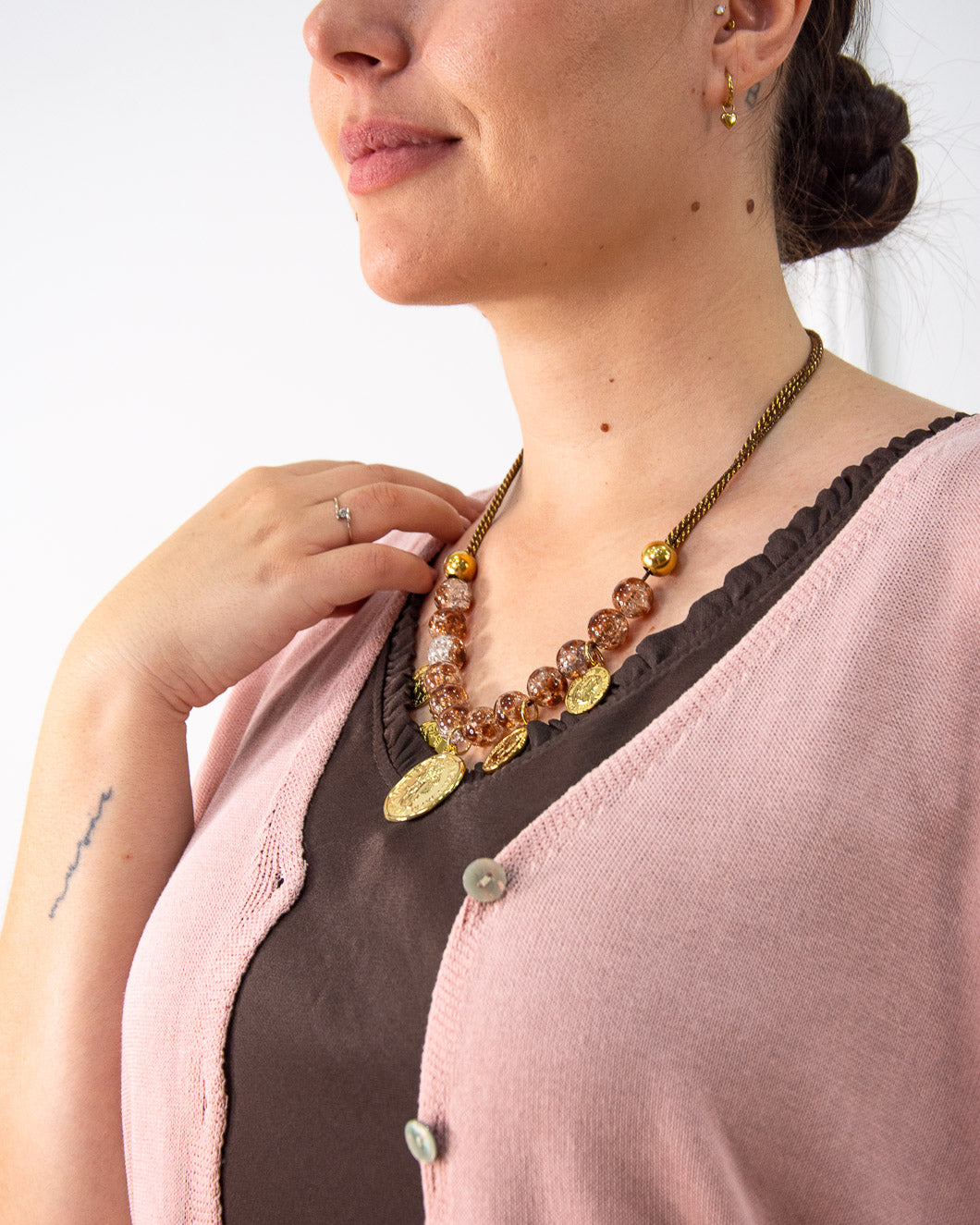 CHAQUETA BOTONES ROSA