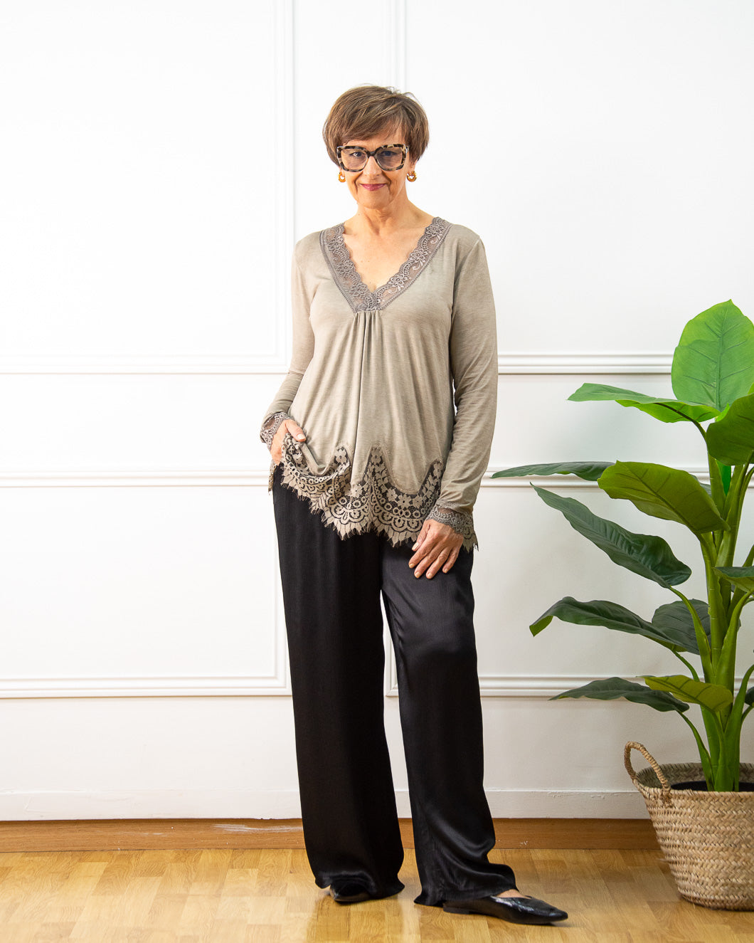 CAMISETA DUNIA TAUPE