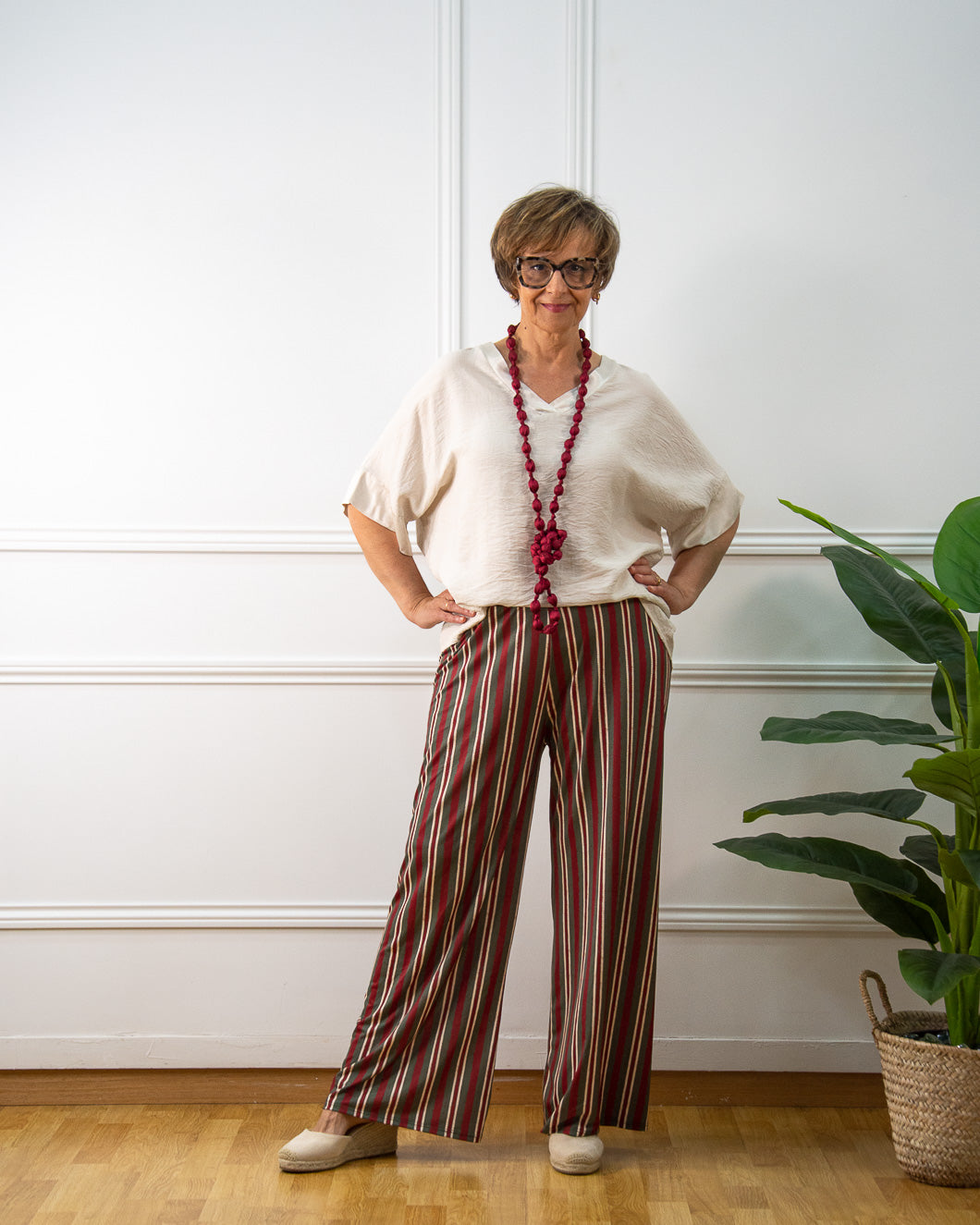 PANTALÓN IRIA GRANATE