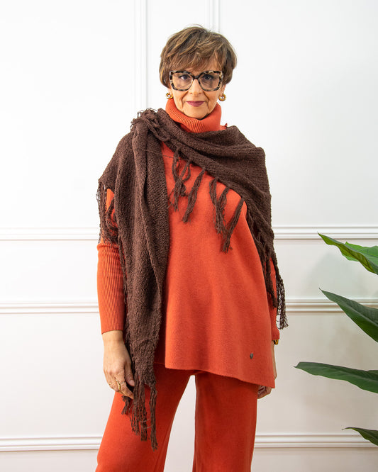 ESTOLA FLECOS MARRÓN