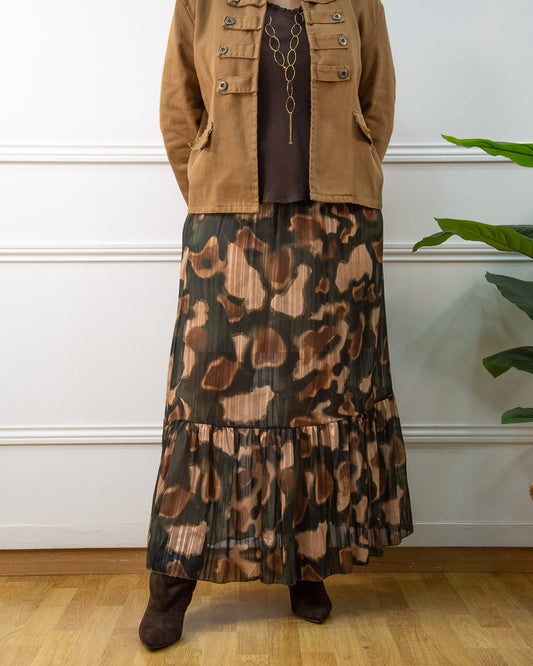 FALDA BOHO VERDE
