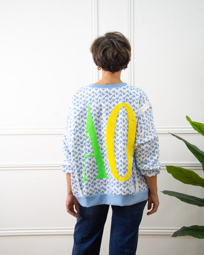 SUDADERA CORAZÓN AZUL