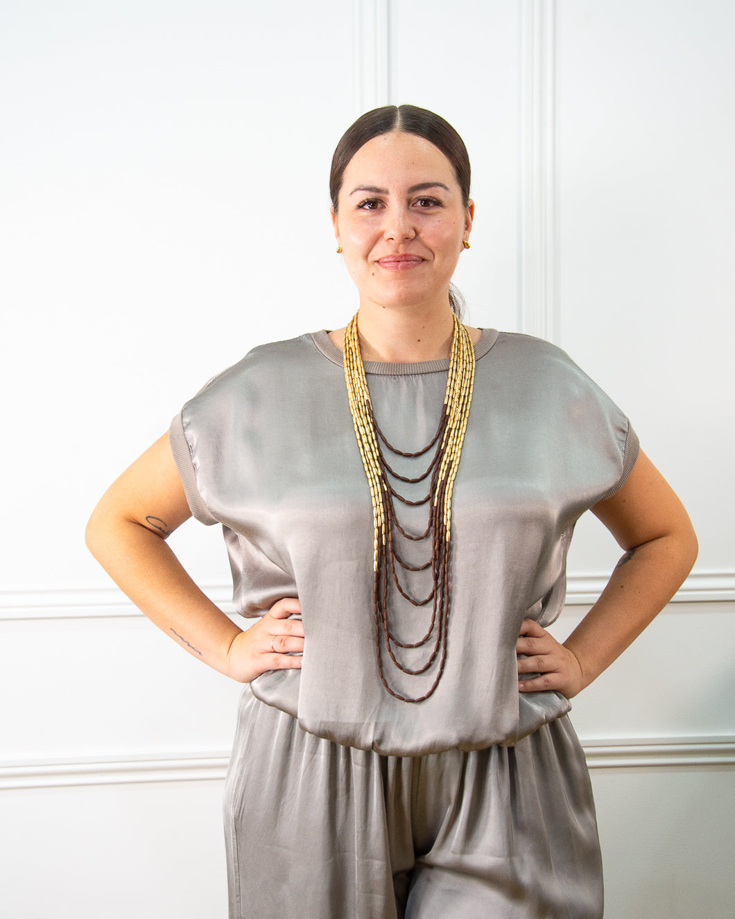 BLUSA RASO TAUPE