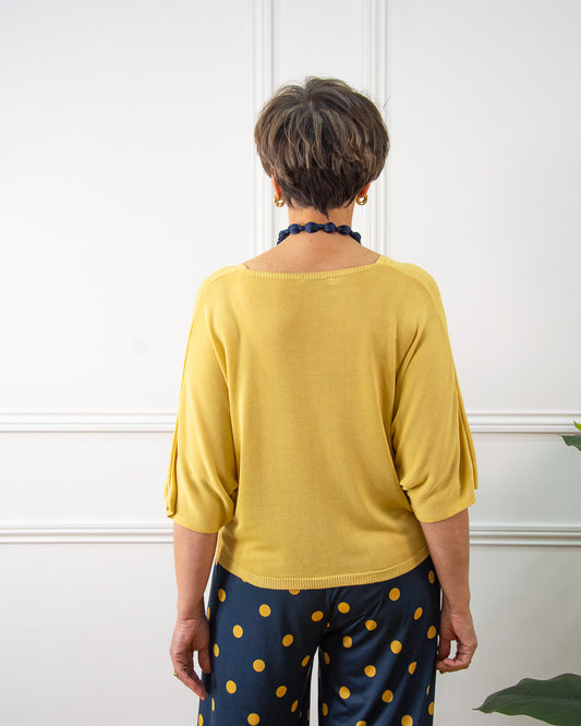 CHAQUETA BOTONES AMARILLO