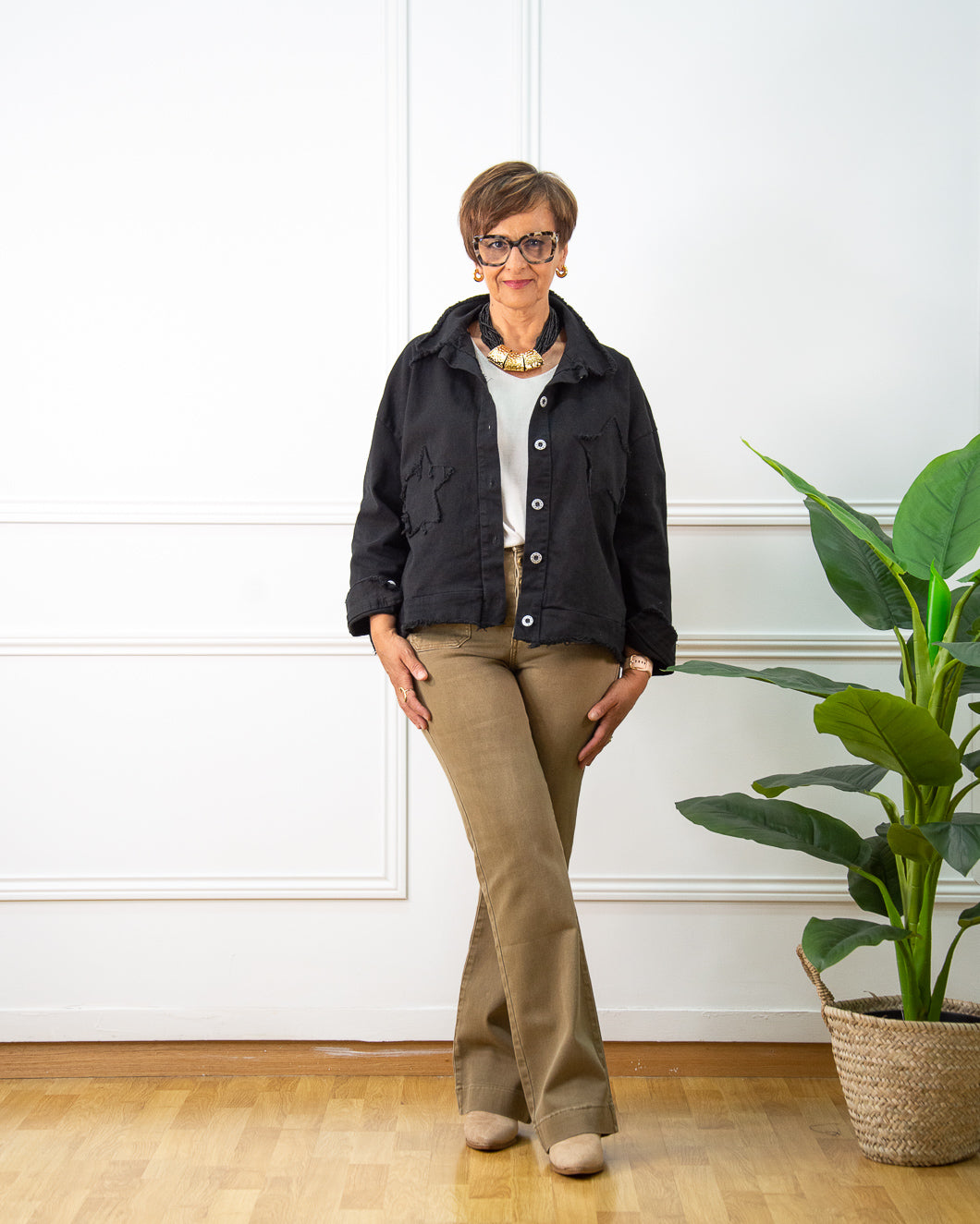 CHAQUETA ESTRELLA NEGRO