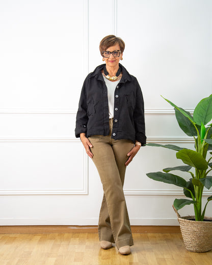 CHAQUETA ESTRELLA NEGRO