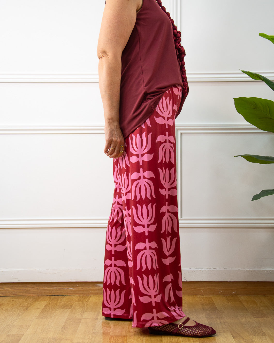 PANTALÓN LOTO FRESA