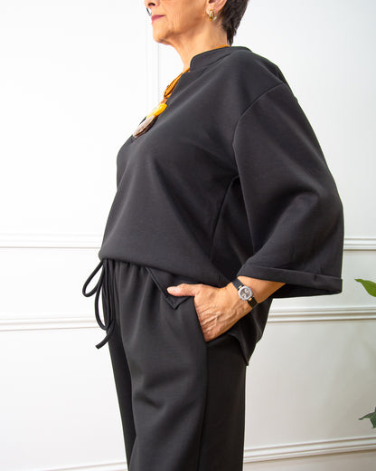 PANTALÓN CHANDALL NEGRO