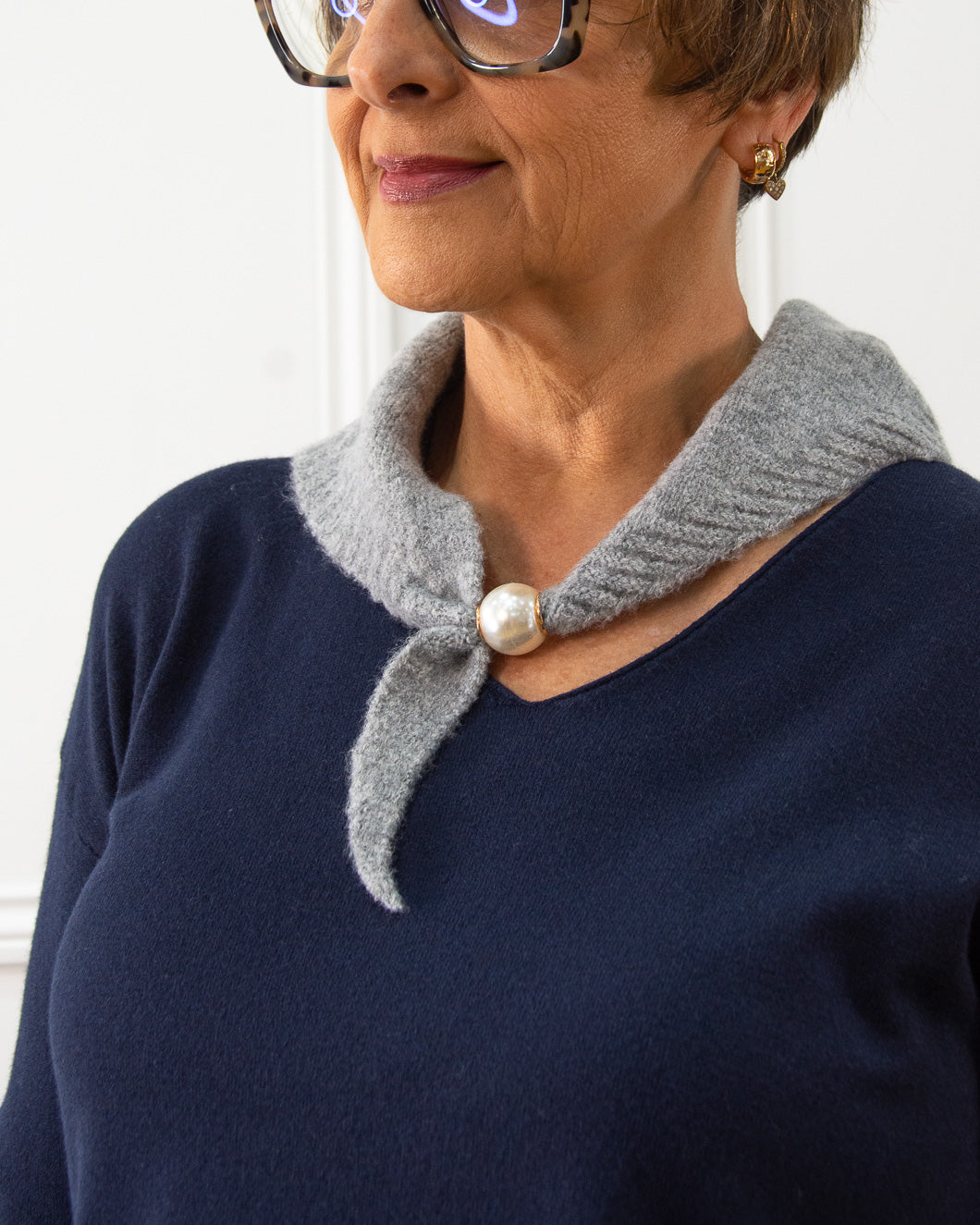 BANDANA PERLA GRIS