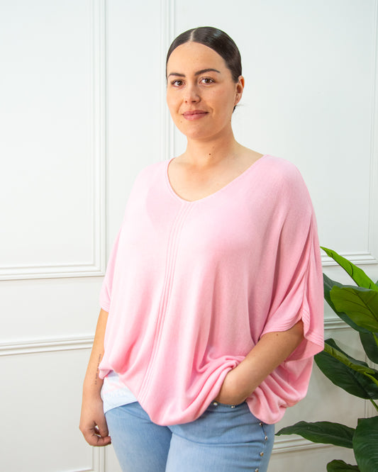 JERSEY PONCHO ROSA
