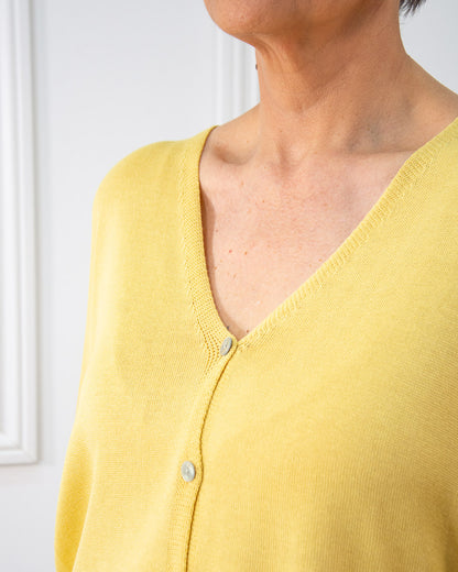 CHAQUETA BOTONES AMARILLO