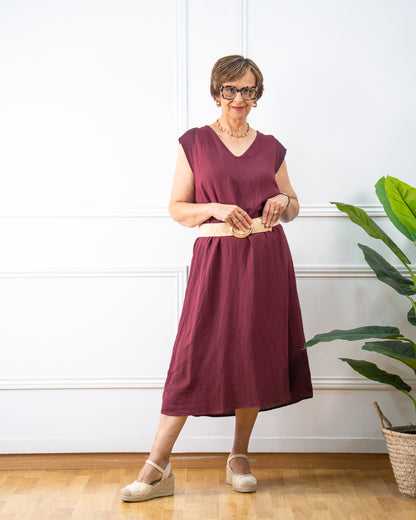 VESTIDO GABY GRANATE
