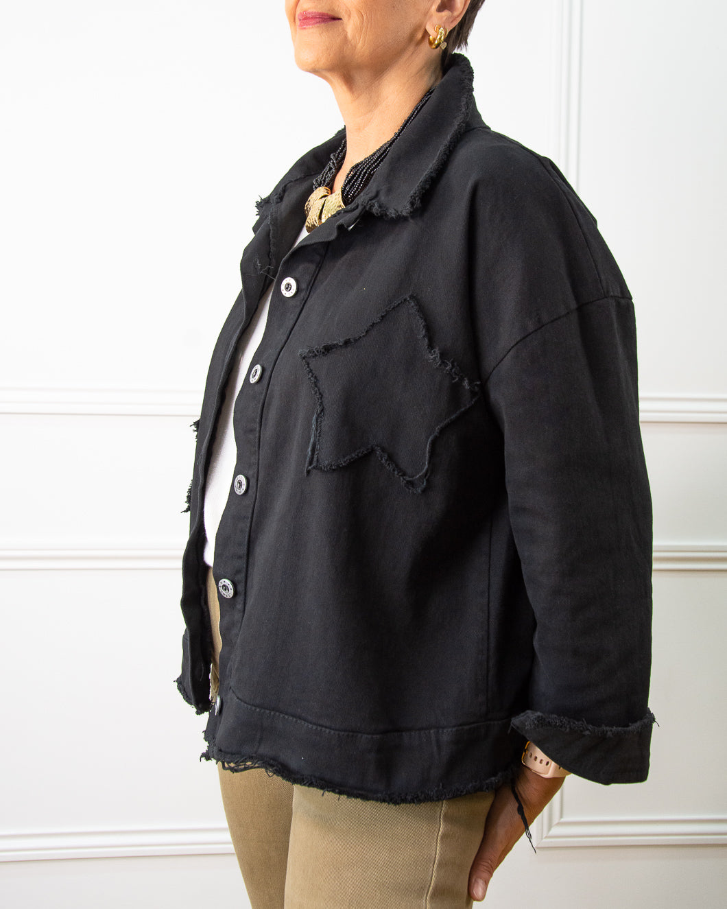 CHAQUETA ESTRELLA NEGRO