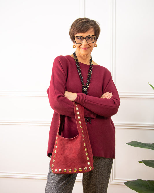 BOLSO BRENDA GRANATE