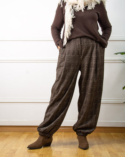 BOMBACHO CUADROS MARRÓN