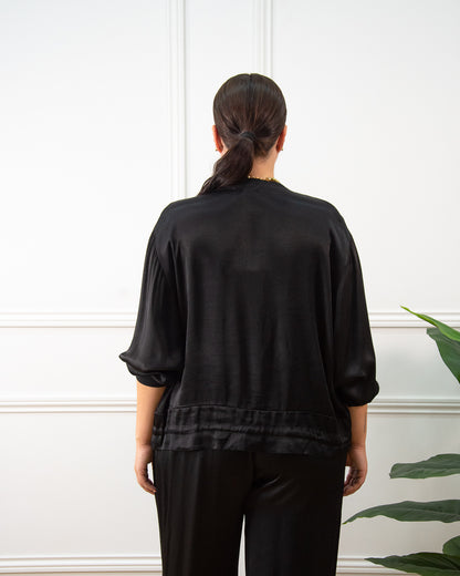BOMBER RASO NEGRO