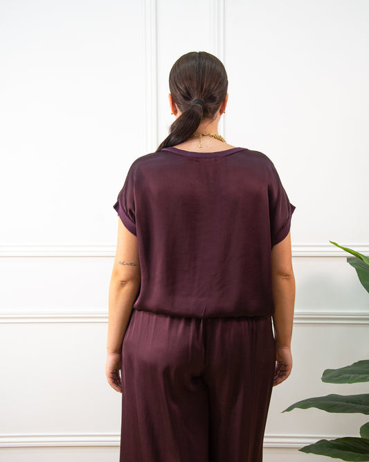 BLUSA RASO BERENJENA