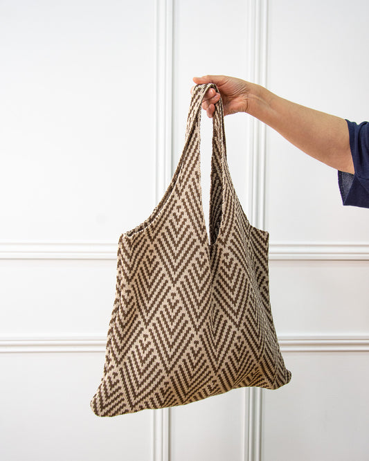 BOLSO ROMBOS beige