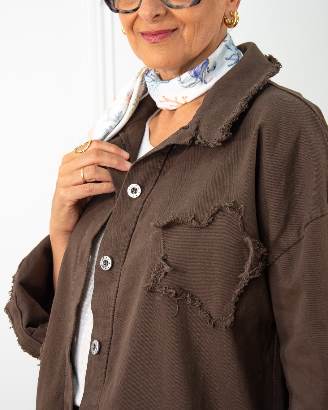 CHAQUETA ESTRELLA MARRÓN